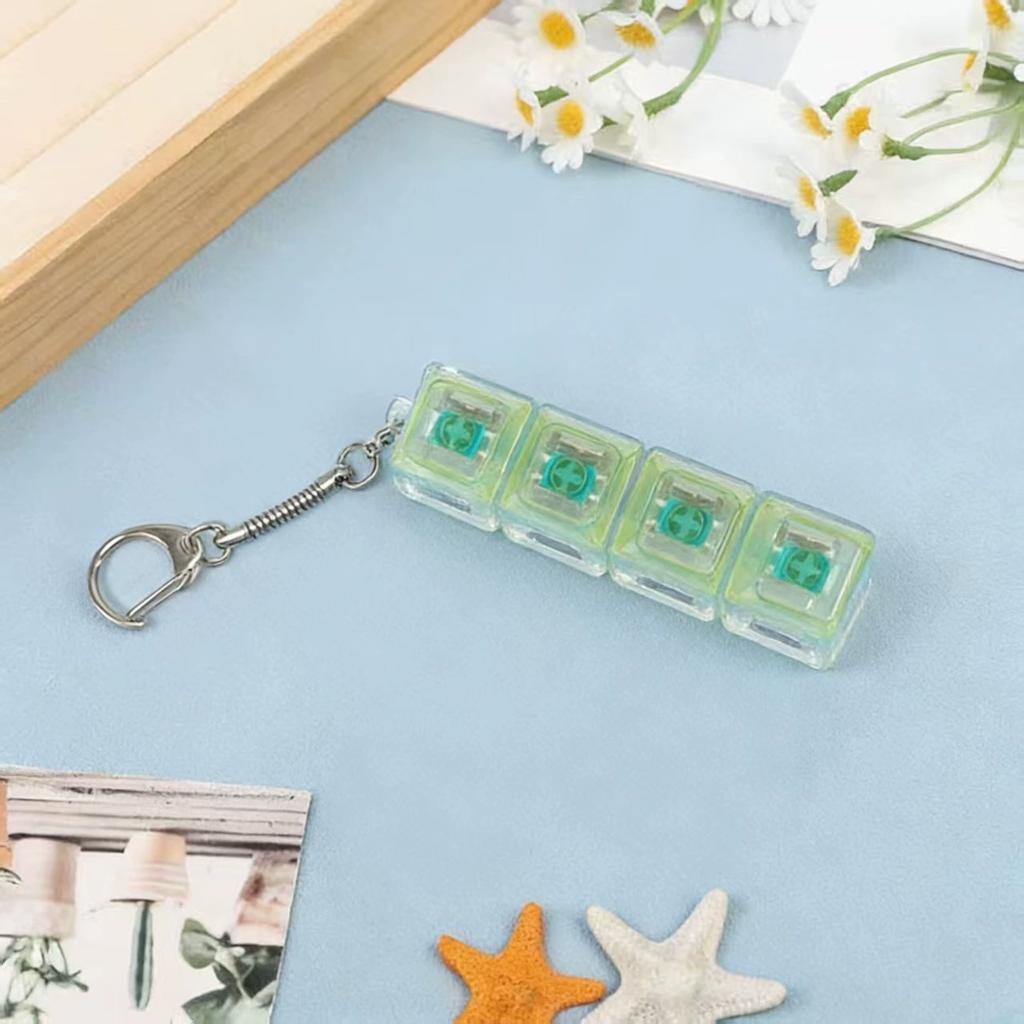 Светящаяся LED Клавиатура Брелок Игрушки-антистресс Кликер Сенсорная игрушка Снятие стресса для Брелка Клавиатуры Гаджет-антистресс для Взрослых игрушка