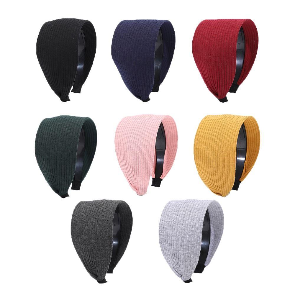 Повязка на голову для мытья лица, зубов, волос, Нескользящая повязка на голову для мамы, Корейский головной платок, Широкая боковая повязка на голову для женщин