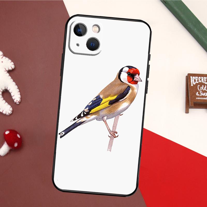 Чехол для телефона с европейской щеглом Для iPhone 16 15 11 12 13 14 Pro Max X XR XS Max 6 14 Plus Мягкий чехол