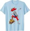 Dabbing Pirate Skeleton Dab Kids Halloween Costume Gift T-Shirt