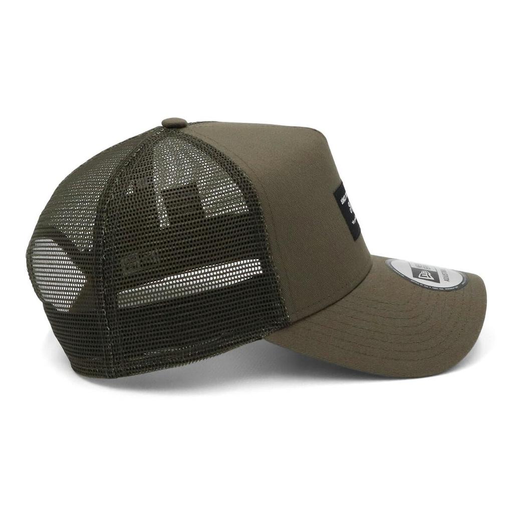 Newera Сетчатая кепка 9FORTY Trucker 14666197 N010AT465 Moss Green БЕСПЛАТНАЯ ЧЕРНАЯ НАШИВКА ONSPOTZ Изготовленная на заказ кепка Kyu Forty Стильный уличный бренд Specialty Travel