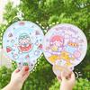 Красивый круглый подарок Colorfast Милый летний складной веер Дорожные принадлежности Ручной веер