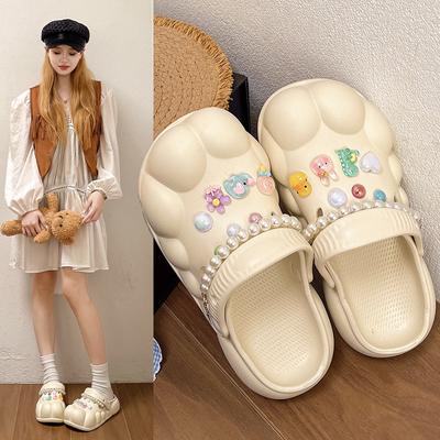 Мода мода стиль шармы обувь уличные женские тапочки толстая подошва высокое качество роскошные летние сандалии для девочек