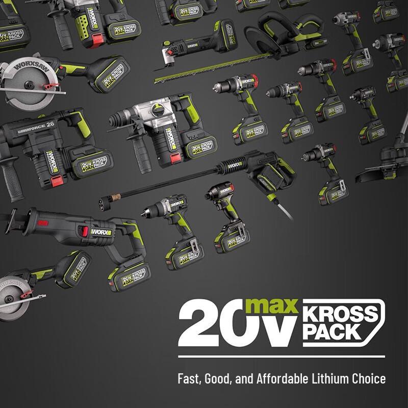 WORX 20V Cordless Oscillating Multi-Tool WE696 CN plug (adapter included)