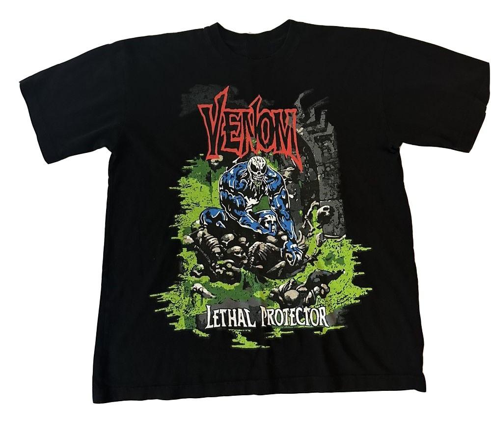 Футболка Marvel Venom Lethal Protector Размер S-5XL Репринт НОВАЯ Унисекс Футболка