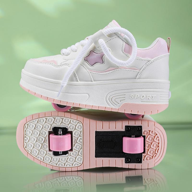 TUINANLE Обувь для катания на роликах, детские кроссовки на колесах, детские роликовые коньки, уличная спортивная обувь для девочек и мальчиков, подарки для детей