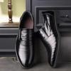 Модная обувь для мужчин, деловая, кожаная, повседневная, модельная обувь, официальная, черная, джентльменская, 39, элегантная и классическая, офисная обувь для костюма