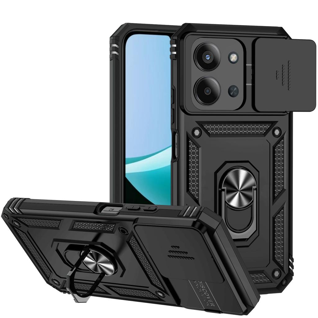 Применимо к Xiaomi Redmi 15C военный чехол для мобильного телефона с окном и подставкой Redmi 14C кронштейн Redmi Turbo4Pro защитный чехол