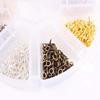 800 Pieces Small Screw Eye Pins Hooks Eyelets Pegs Jewelry Findings 4x8mm