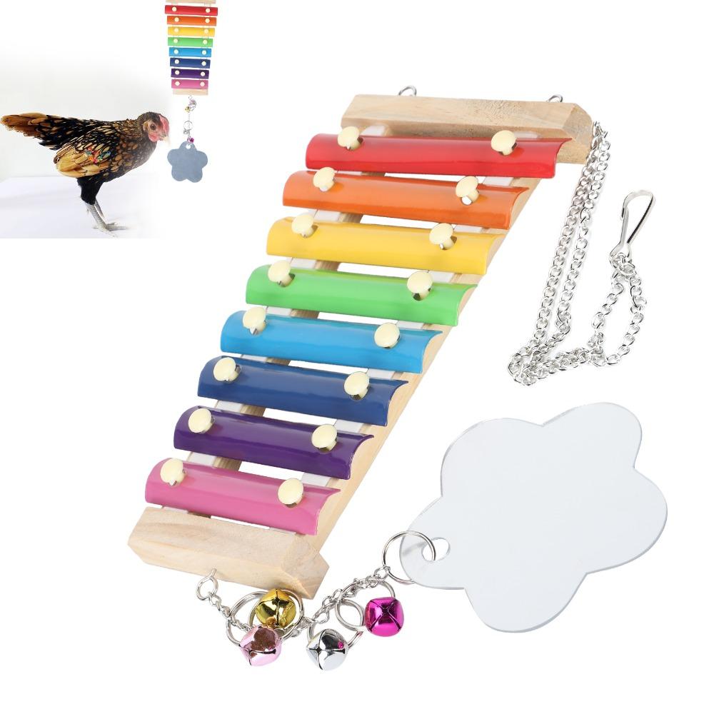 Non-Toxic Pecking Xylophone Wood Bird Xylophone Fun Chicken Wooden Toy African Macaws