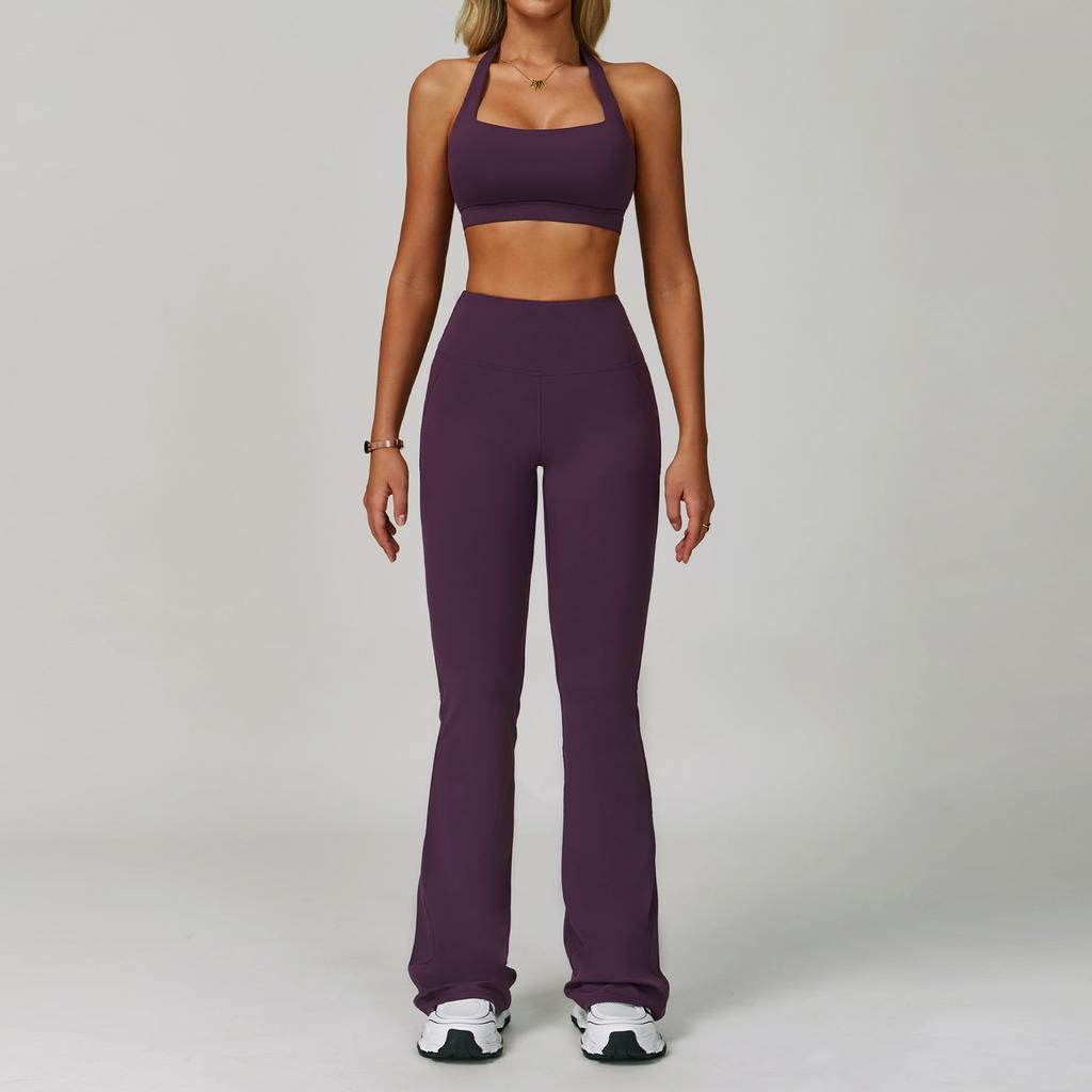 2 Piece Set Women's Tracksuit Fitness Clothes Yoga Sets Sportswear Workout Bra High Waist Leggings Set Gym Clothing Sports Suits
