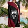 VfB Stuttgart Football Beach Towel Soft Microfiber Summer Towel Quick Dry Absorbent Towel for Beach Swimming Pool Travel