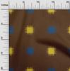 Cotton Flex Fabric Small Motif Ikat Print Fabric By Yard 40 Inch