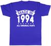 Made in 1994 All Original Parts Birthday Unisexs Short Sleeve TShirt