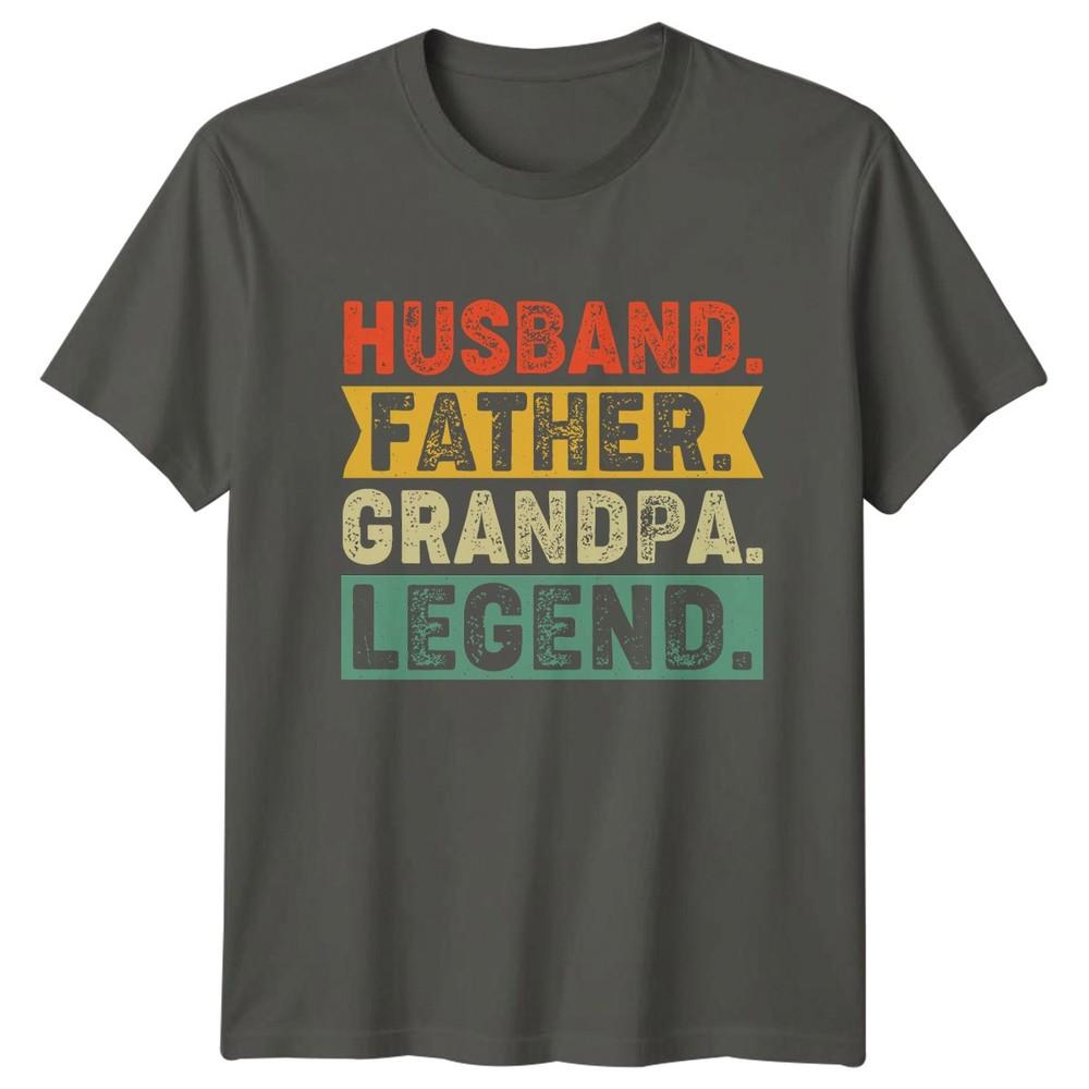 Husband Father Grandpa Legend Unisexs TShirt Grandpa Fatherhood Fathers Day Gift