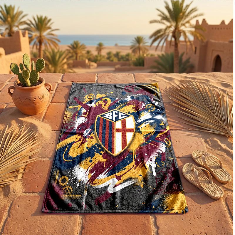 Bologna FC Print Microfiber Beach Towel Quick Dry Absorbent Large Towel For Beach Swimming Travel