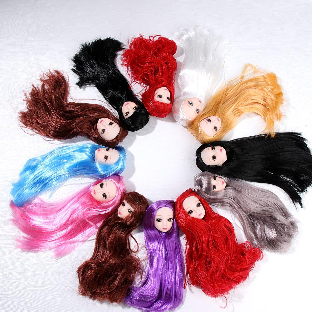 Gift Multiple Color Long Hairstyles Doll Head Ancient Doll Accessories DIY Head Wear 30 Dolls Joint