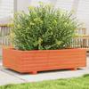 VidaXL Planter Wax Brown 90x60x26.5 Cm Solid Pine Wood, Outdoor Planter, Flower Box, Plant Box, 847345