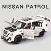 1/24 Nissan Patrol Металлический Литой Внедорожник Модель Автомобиля для Игрушек для Мальчиков Сплавная Модель со Спортивным Комплектом 6 Открывающихся Дверей A303