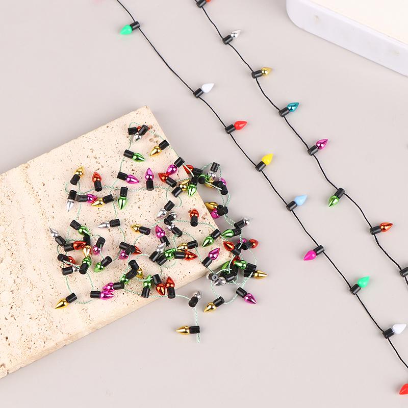 1:12 1 гирлянда искусственных огней Рождество Хорошее украшение кукольный домик Миниатюрная мини-мебель Аксессуары гирлянды