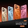 Магнитный чехол для телефона с большими окнами для iPhone 17 13 14 15 16 Pro Max Air Magsafe Официальный CD Лазерный Ударопрочный Защитный Чехол