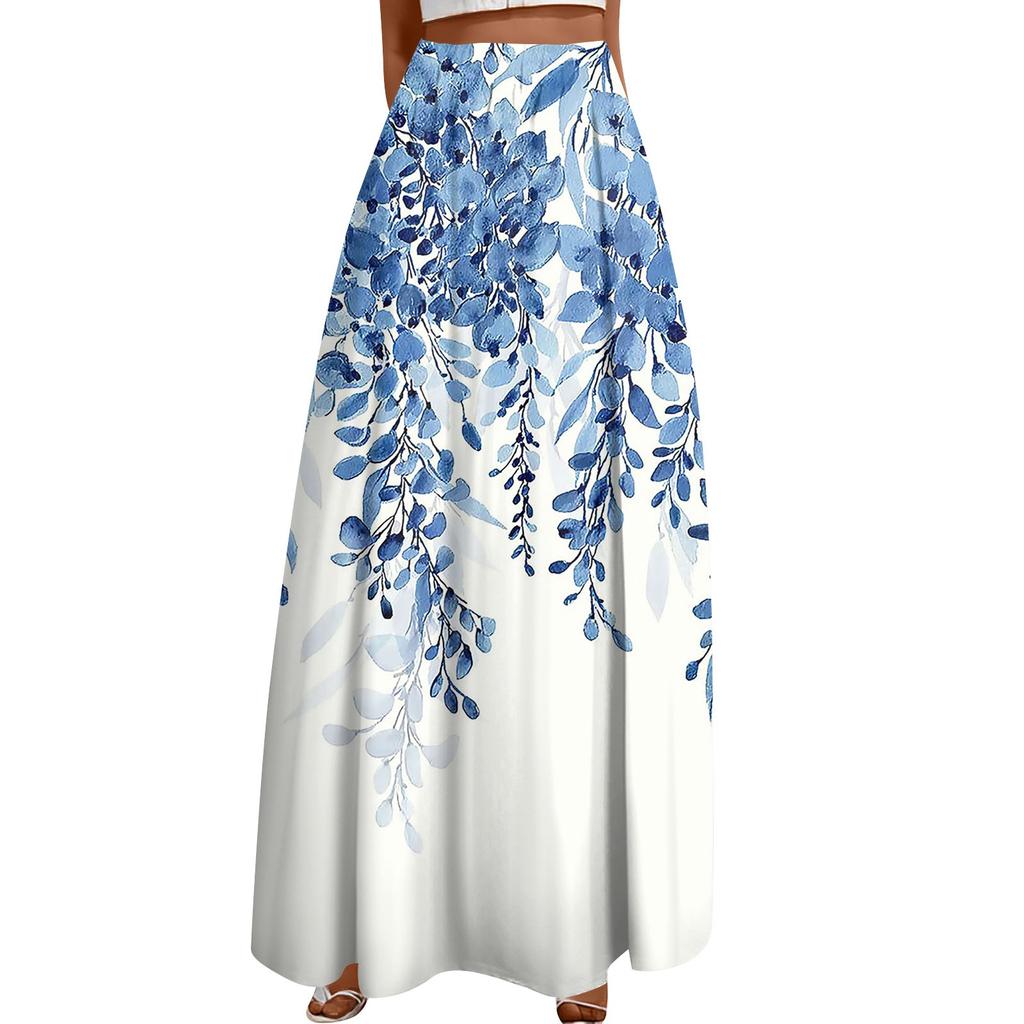 Женская повседневная модная распашная юбка с принтом в горошек Свободная плиссированная юбка до половины тела с карманами