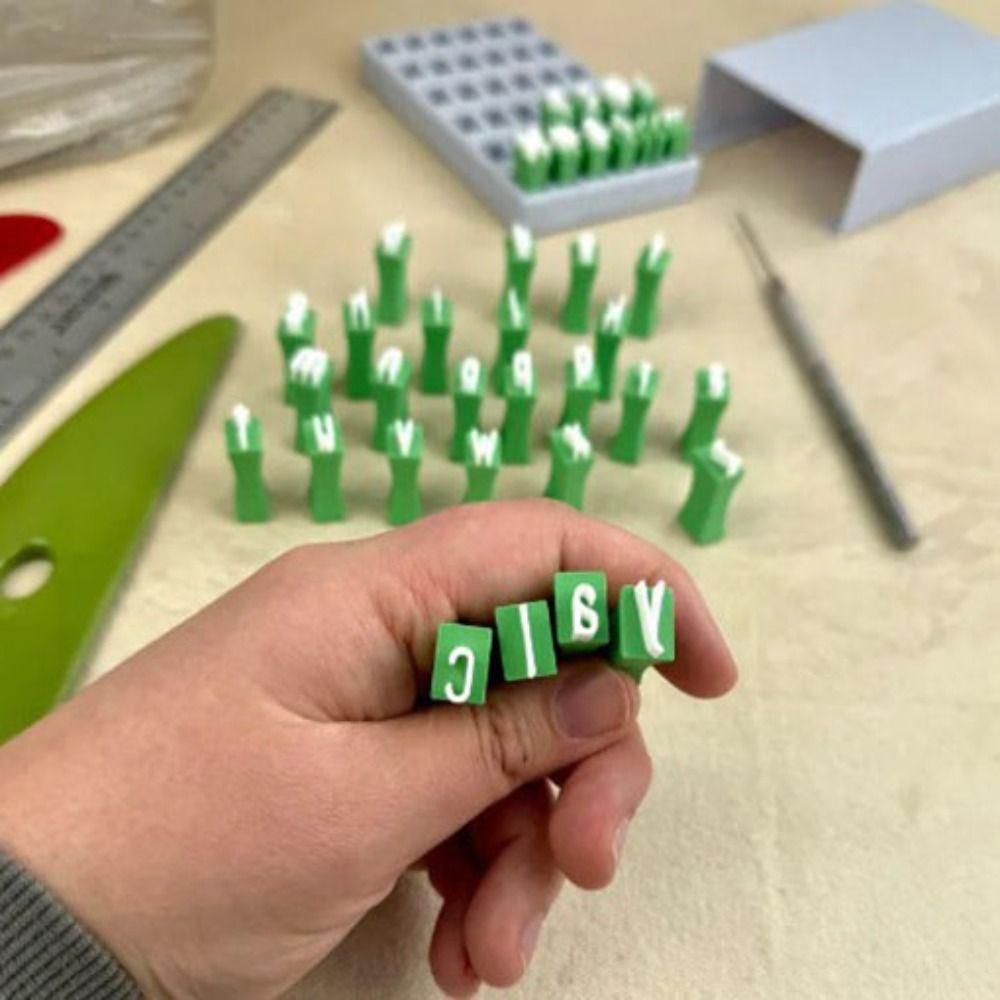 Строчные буквы Керамические Художественные Буквы Тиснение Пластиковые Штампы Алфавита Принадлежности для рукоделия