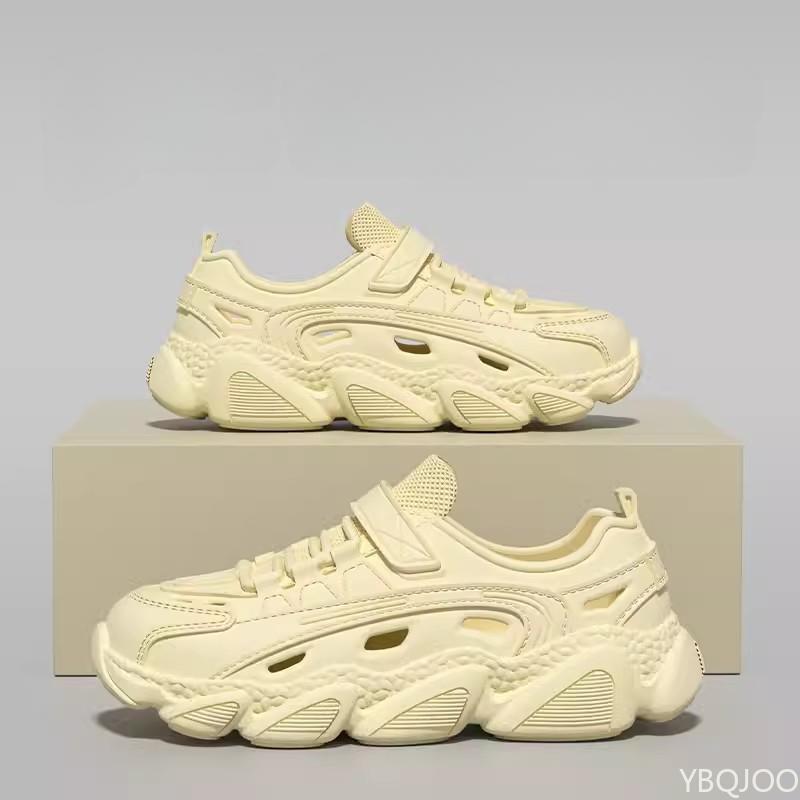 Модные Новые Мужские Туфли на Толстой Подошве Нескользящие Модные Сандалии Износостойкие Модные Цельнолитые Парные Стильные Туфли с Отверстиями Оптом 2025