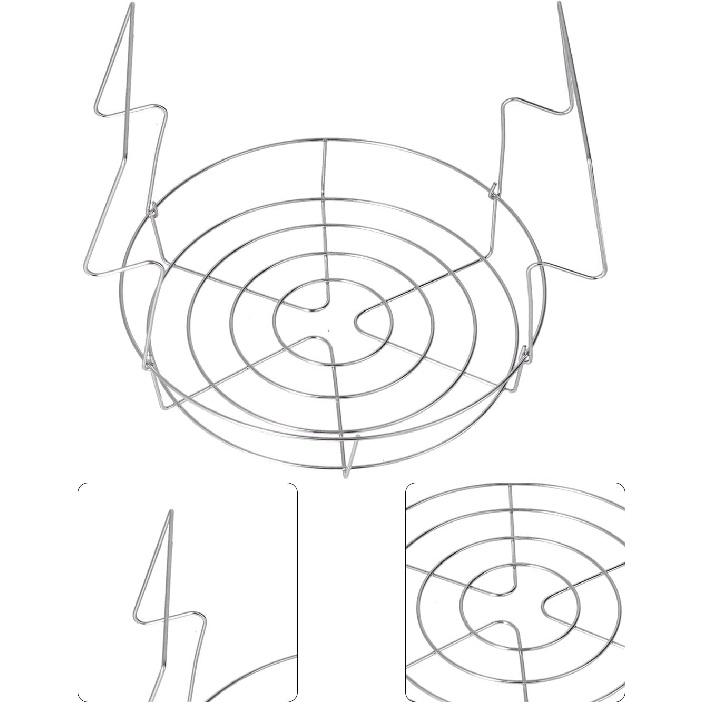 Stainless Steel Canning Rack, Foldable Anti Scalding Canning Rack for Water Bath Canner Saving Time Water Bath Canner Holder for Pressure Canner