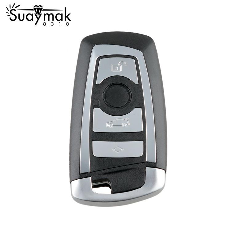 Чехол для удаленного ключа с 4 кнопками для BMW 5 7 серии с аварийным лезвием без ключа, брелок для сигнализации, крышка