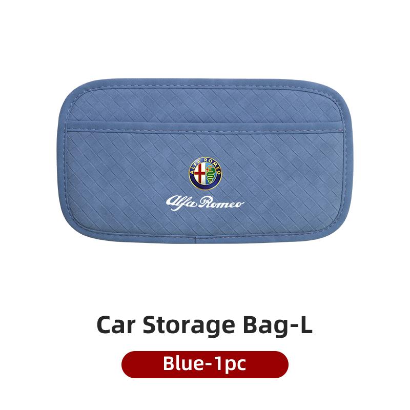 qctfz6 Plaid Self-Adhesive Storage Hanging Bag For Alfa Romeo Giulietta 159 147 156 166 Mito Giulia GT Stelvio Tonale