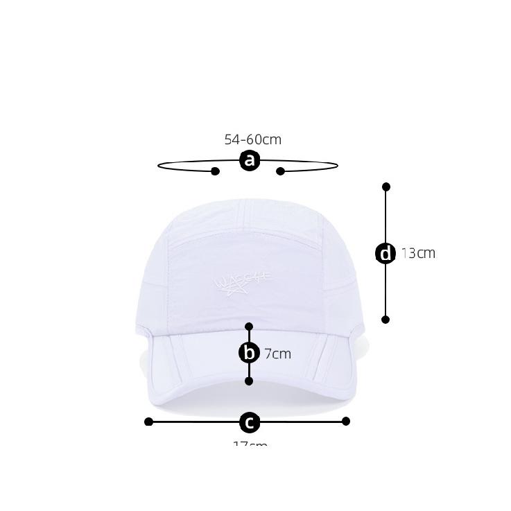 WASC sun protection, quick-drying, lightweight, foldable baseball cap, suitable for outdoor activities, hiking, and mountaineering, waterproof, and