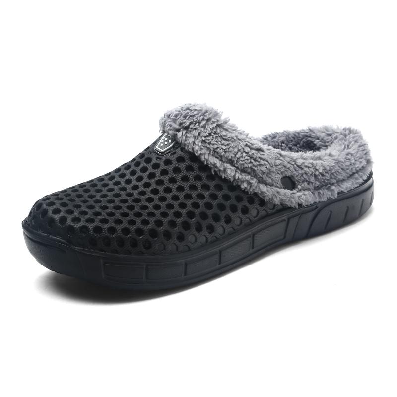 Fashion New Men Slippers Winter Plush Warm Furry Slipper Couples Shoes Indoor Home Cotton Shoes Casual Fluffy Slides Women's Slippers