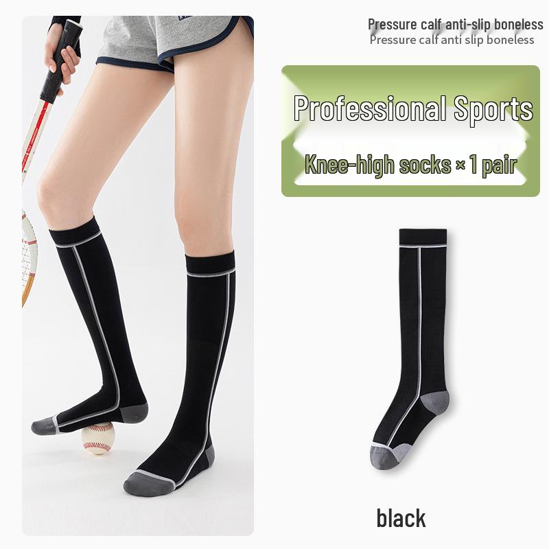 Women's Over-the-Knee Sports Compression Socks for Running, Cycling, and Fitness in Autumn and Winter
