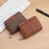 Retro Men's Multifunctional Wallet with Card & Driver's License Holder and Zipper