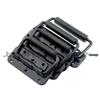 Black Spring Wooden Toolbox with Folding & Ring Handle for Industrial Equipment