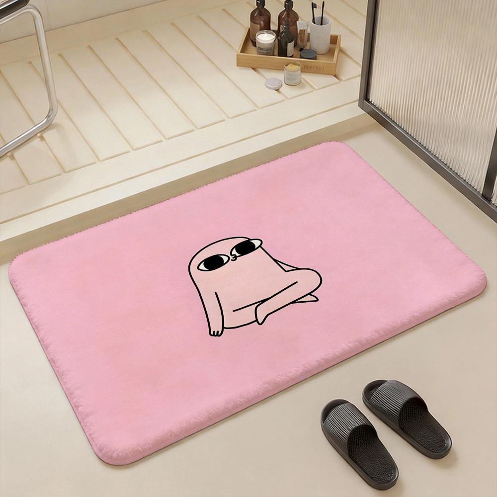 Character K Ketnipz Floor Mat Eco Flannel Doormat Non Slip Odorless Indoor Floor Rug Soft Short Plush Home Mat
