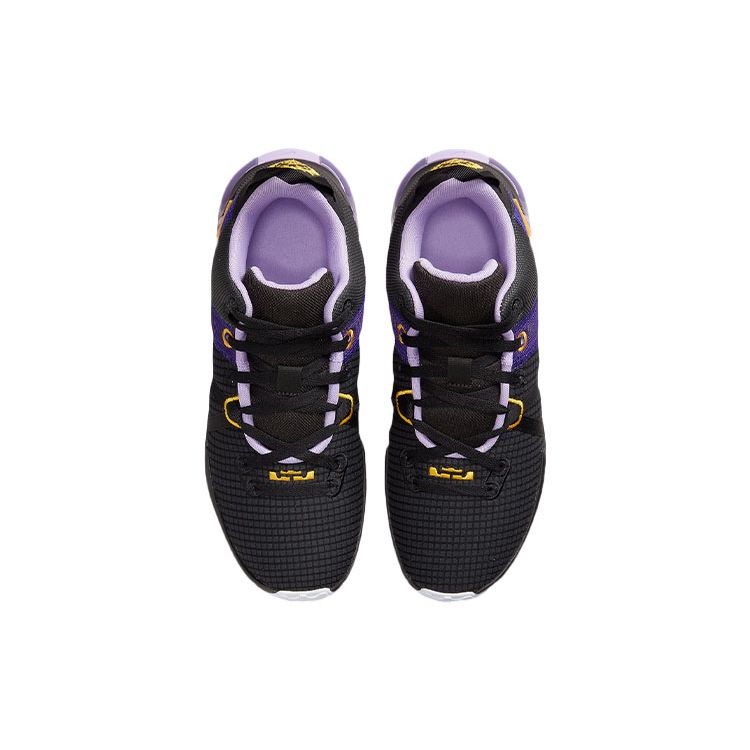 Nike Мужские кроссовки LeBron Witness 7 Lakers фиолетово-черные университетское золото DM1123-002