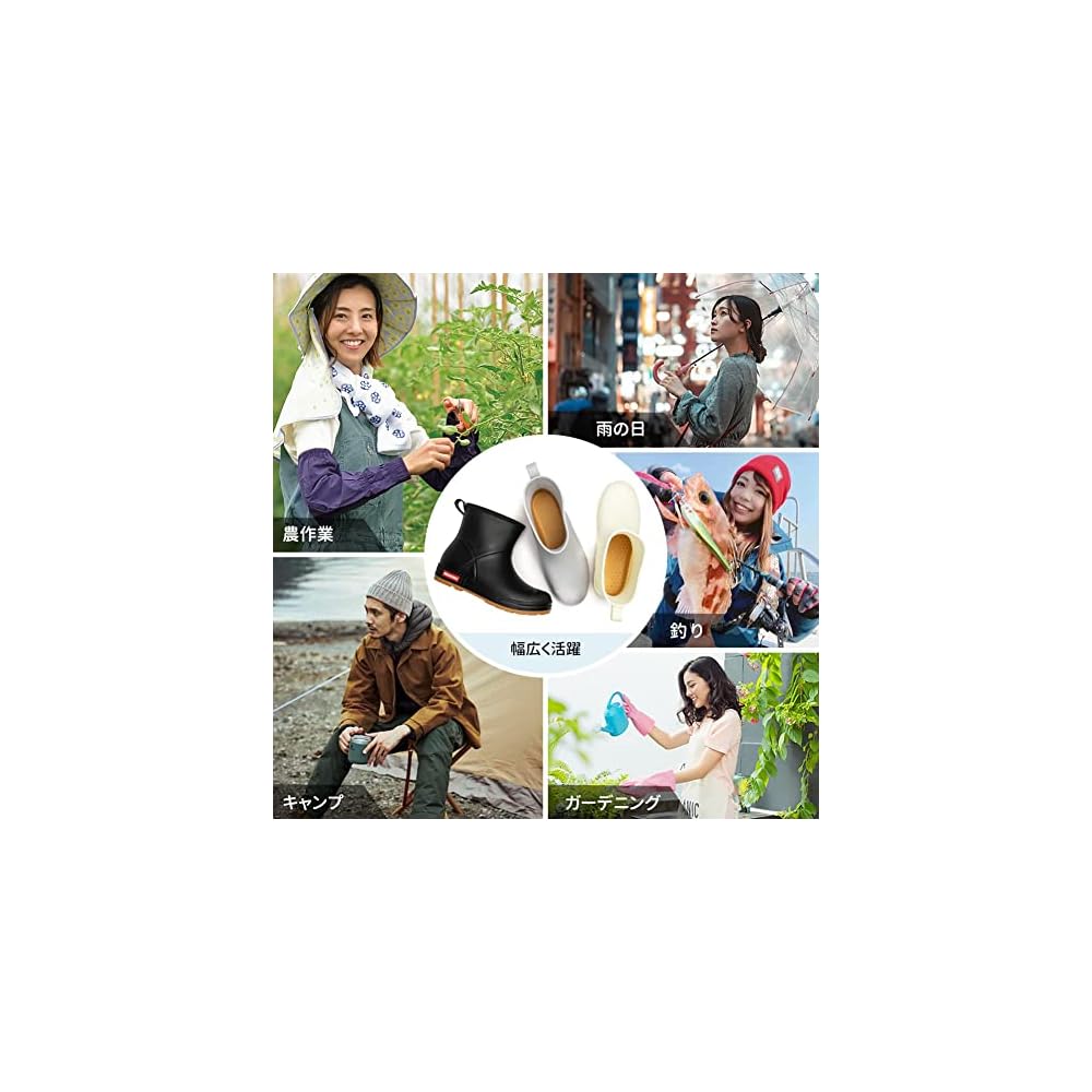 MERPHINE Rain Shoes, Rain Boots, Waterproof Shoes, Work Boots, Rain Shoes for Men and Women,
