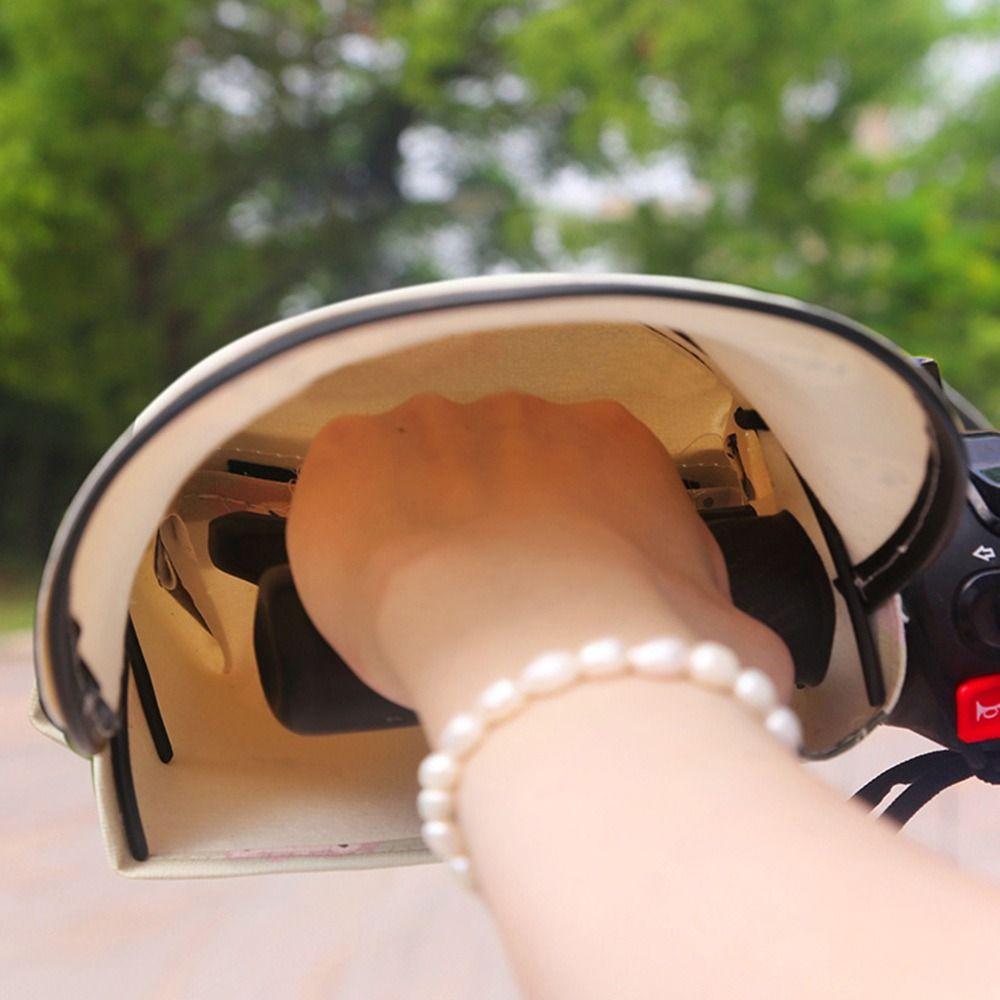 New Waterproof Motorcycle Hand Covers Cartoon Windproof Handlebar Mitts 3D Thickened Breathable Handle Grip Covers Women Riders