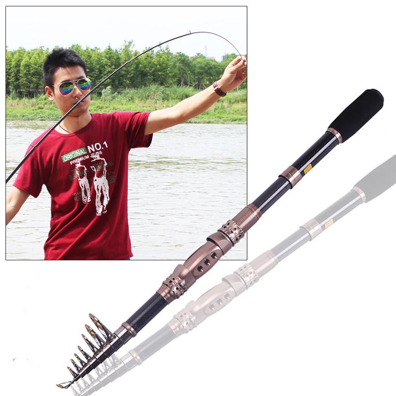 Удочки Телескопическая Углеродная Удочка Портативная Дорожная Спиннинговая Удочка