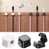 6Pcs Magnetic Cable Clip Organizer Adhesive Cable Management Clips Wire Phone USB Charger Cable