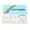 6Pcs Optics Lens Set Prism Triangular Semicircular Rectangle Concave Convex Lens for Teaching Physics, Refracted Light