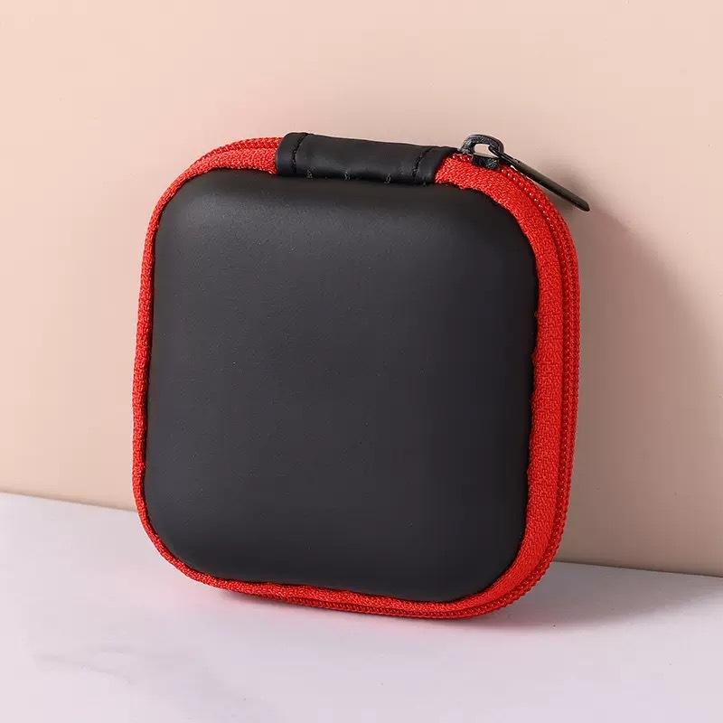Портативный квадратный EVA чехол на молнии для наушников, USB-флешки, кабелей для передачи данных, коробка для хранения, органайзер, чехол, товары для дома, офиса и деловых поездок, дорожные принадлежности
