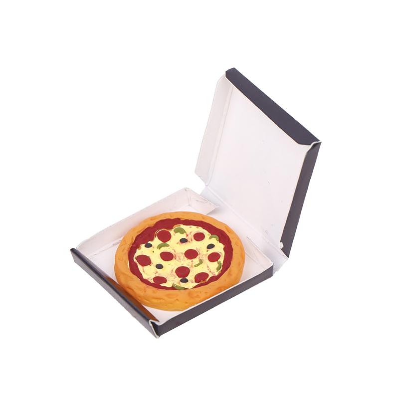 Имитационная коробка Мини-модель пиццы для кукольного домика Кухня DIY Аксессуары для детей Ролевые игры Игрушки Миниатюрные куклы Еда