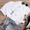 Clothing Summer Dragonfly Sweet Dandelion Trend Cute Graphic Tee Print Ladies Female T Top Casual Short Sleeve Women's Fashion T-shirt