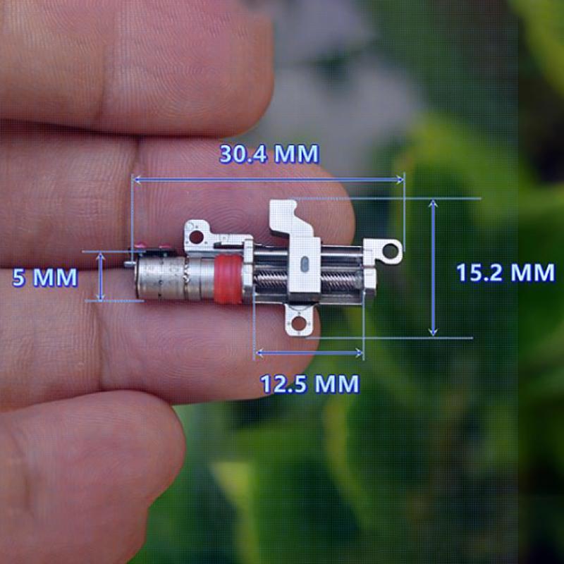 5mm Micro Precision Planetary Gearbox Stepper Motor - 2-Phase 4-Wire Stepping Motor With Metal Linear Screw Slider