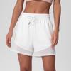 Sports Shorts Women's Summer Quick-Dry Casual Loose Quick Dry Training Middle Pants Fitness Wide Leg Fashion Tape Fashion