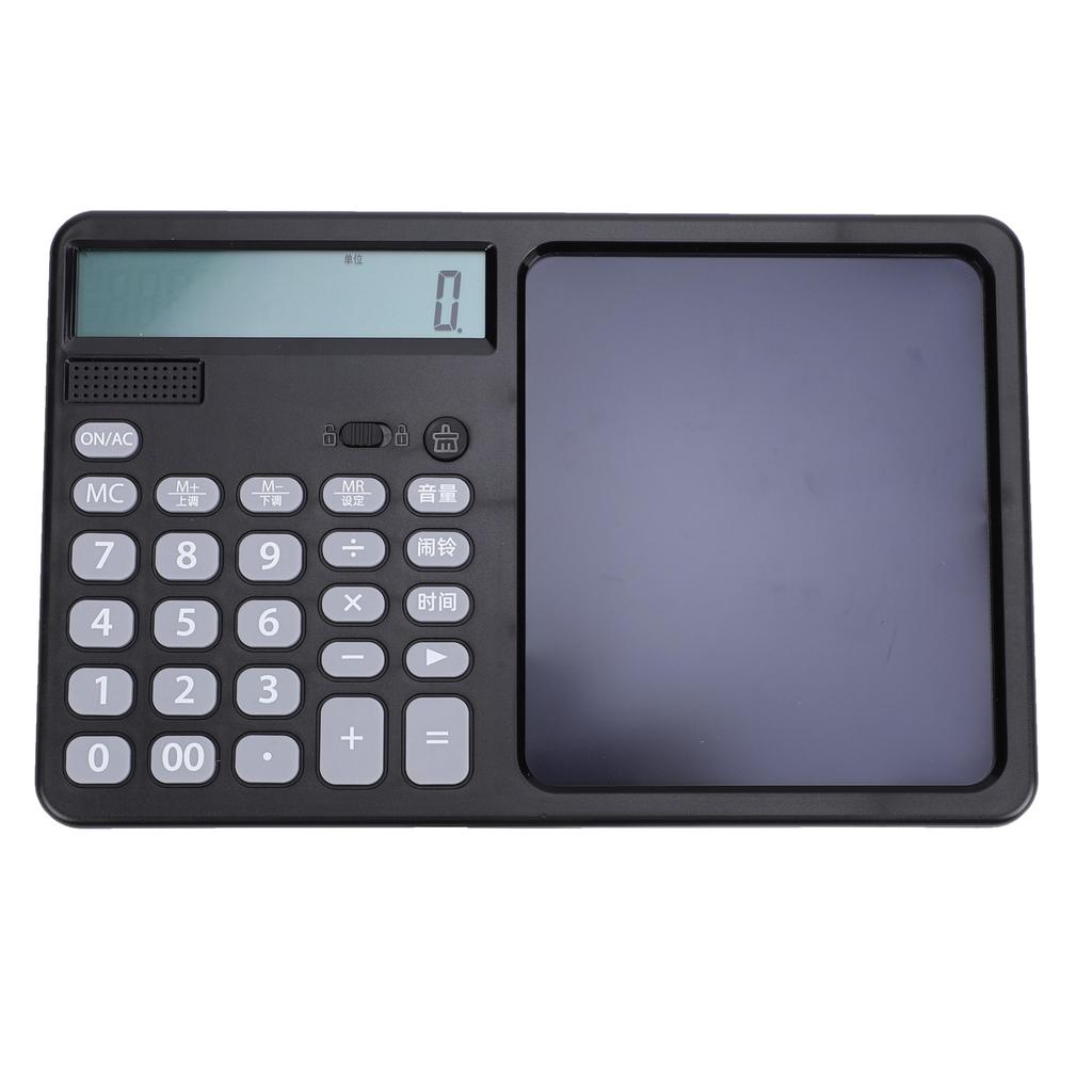 Multifunctional Talking Calculator Rechargeable 12 Digits Large Display Calculator with Notepad Big Sensitive Keys for School Business Work