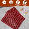 2 Count Mini Coffee Bean Molds 55 Cavity Coffees Beans Silicone Molds, 55 Cavity Mini Coffee Beans Chocolate Sugar Candy Mold, Coffees Bean Shaped